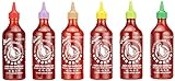 Flying Goose Sriracha scharfe Chilisaucen Mischkarton (in 6 Geschmacksrichtungen, Würzsaucen aus Thailand zum Würzen, Dippen und Verfeinern) 6er Pack (6 x 455ml)